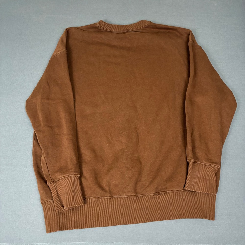 Nike Center Swoosh Mocha Brown Crewneck Sweatshirt Men's Size Large - Picture 2 of 6